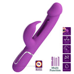 Vibrator Pretty Love Kampas Licking Bunny, violet