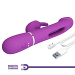Vibrator Pretty Love Kampas Licking Bunny, violet