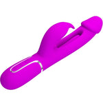 Vibrator Pretty Love Bunny cu limbă, purpuriu, USB