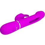 Vibrator Pretty Love Bunny cu limbă, purpuriu, USB