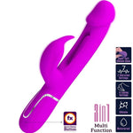 Vibrator Pretty Love Bunny cu limbă, purpuriu, USB