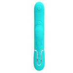 Vibrator Pretty Love Gigi Bunny Albastru Deschis cu Lingere