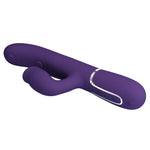 Vibrator USB Pretty Love Gigi din silicon violet, model iepuraș USB
