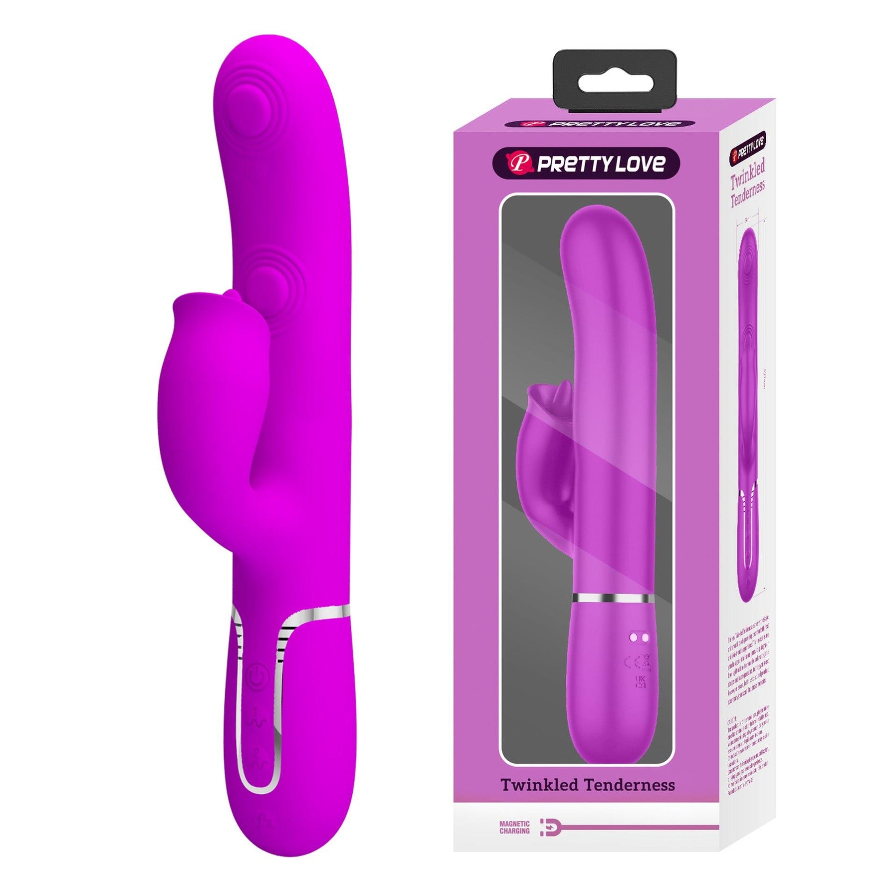 Vibrator USB Pretty Love Gigi Purple Licking Bunny