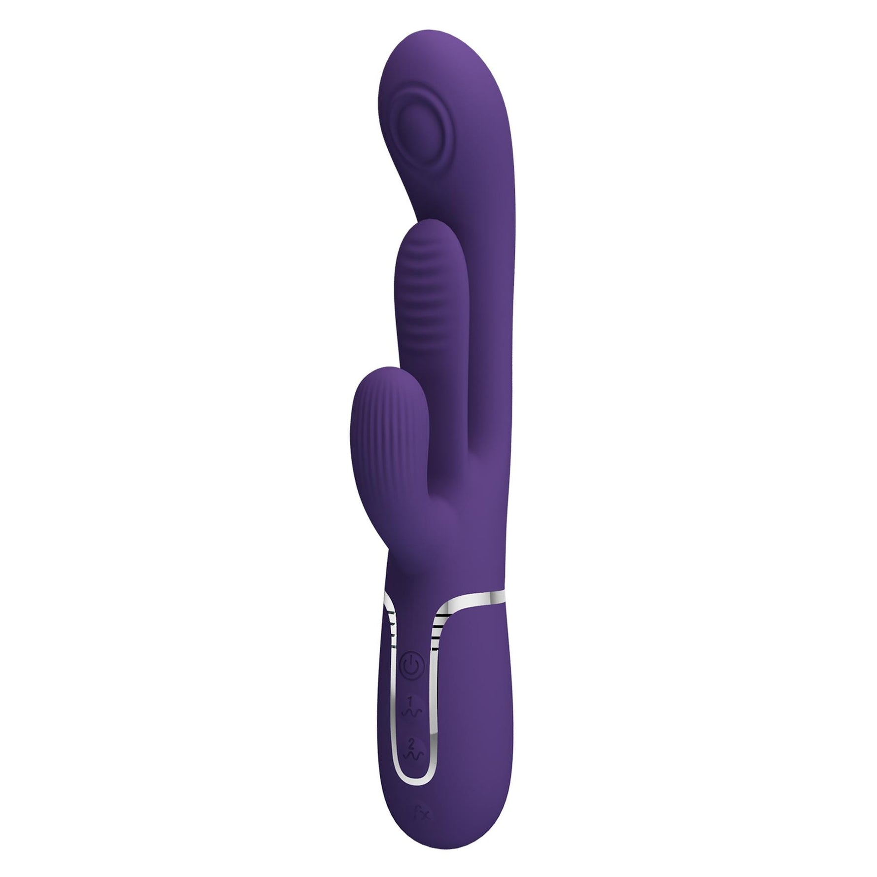 Vibrator Pretty Love Shonia Bunny, silicon violet închis, 7 moduri