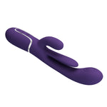 Vibrator Pretty Love Shonia Bunny, silicon violet închis, 7 moduri