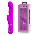 Vibrator Pretty Love Shonia Bunny din silicon violet cu 7 moduri