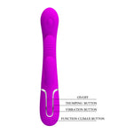 Vibrator Pretty Love Shonia Bunny din silicon violet cu 7 moduri