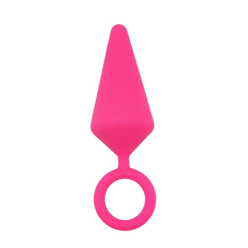 Plug anal din silicon Sweet Breeze Candy Plug, mărime L, roz