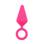 Plug anal din silicon Sweet Breeze Candy Plug, mărime L, roz