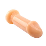 Dildo anal mare, subțire, T Skin Prof Jason C, culoarea pielii, 16,5 cm