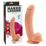 Dildo realist curbat Nakedlegend Boss Flesh cu ventuză