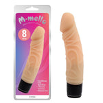 Vibrator realist M mello, silicon, culoarea pielii, 19,5 cm