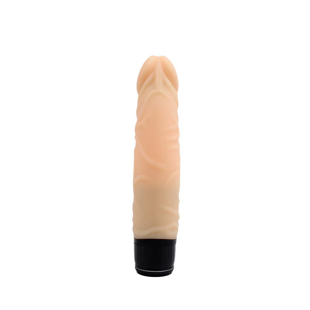 Vibrator realist M mello, silicon, culoarea pielii, 19,5 cm