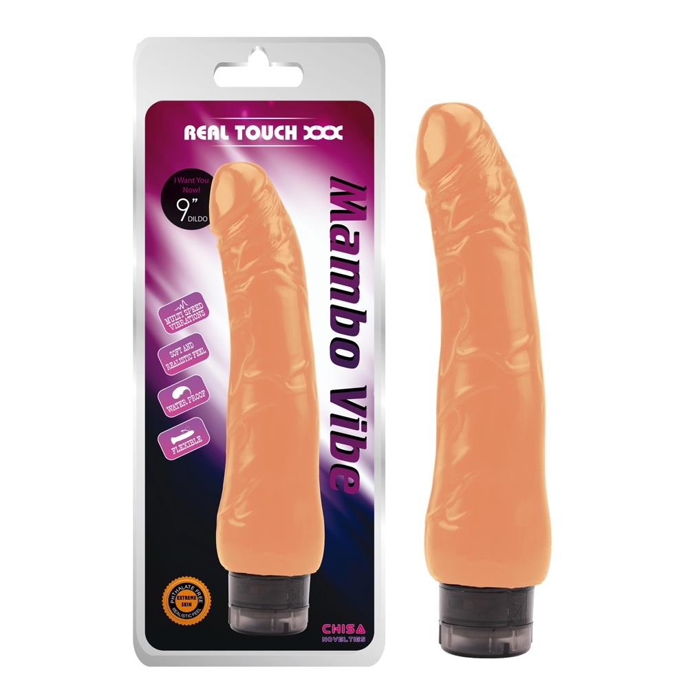 Vibrator realist Mambo Vibe maro T Skin 22,5 cm