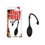 Bilă vaginală din silicon Black Mont Velvet Kiss iOrgasm neagră 5 cm