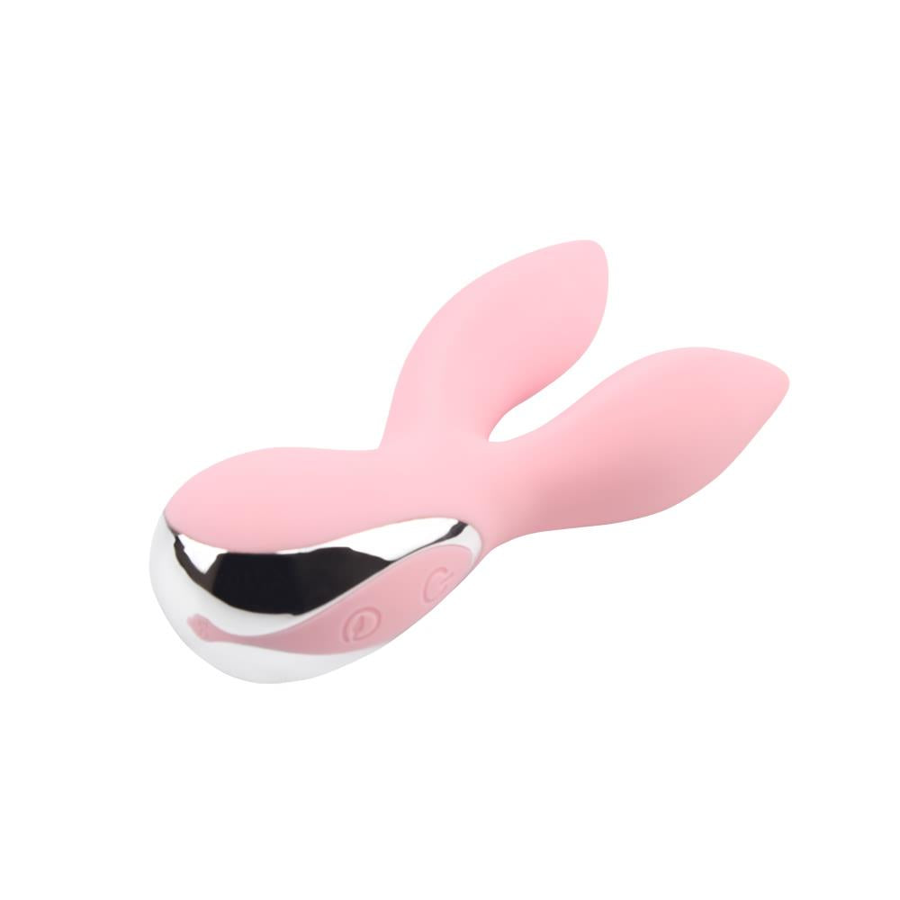 Vibrator Aphrovibe Oh My Rabbit iepuraș silicon roz deschis 13,5 cm