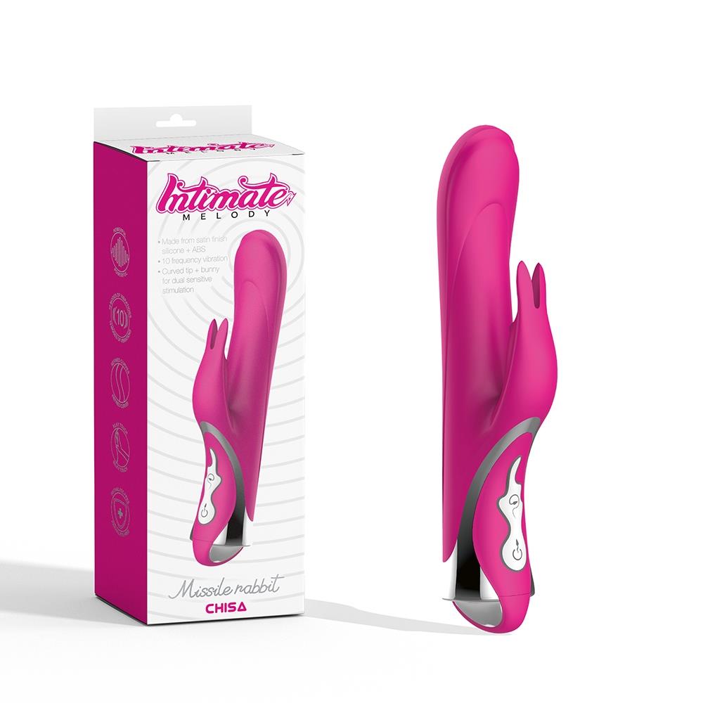 Vibrator Intimate Melody Iepuraș violet 23,5 cm