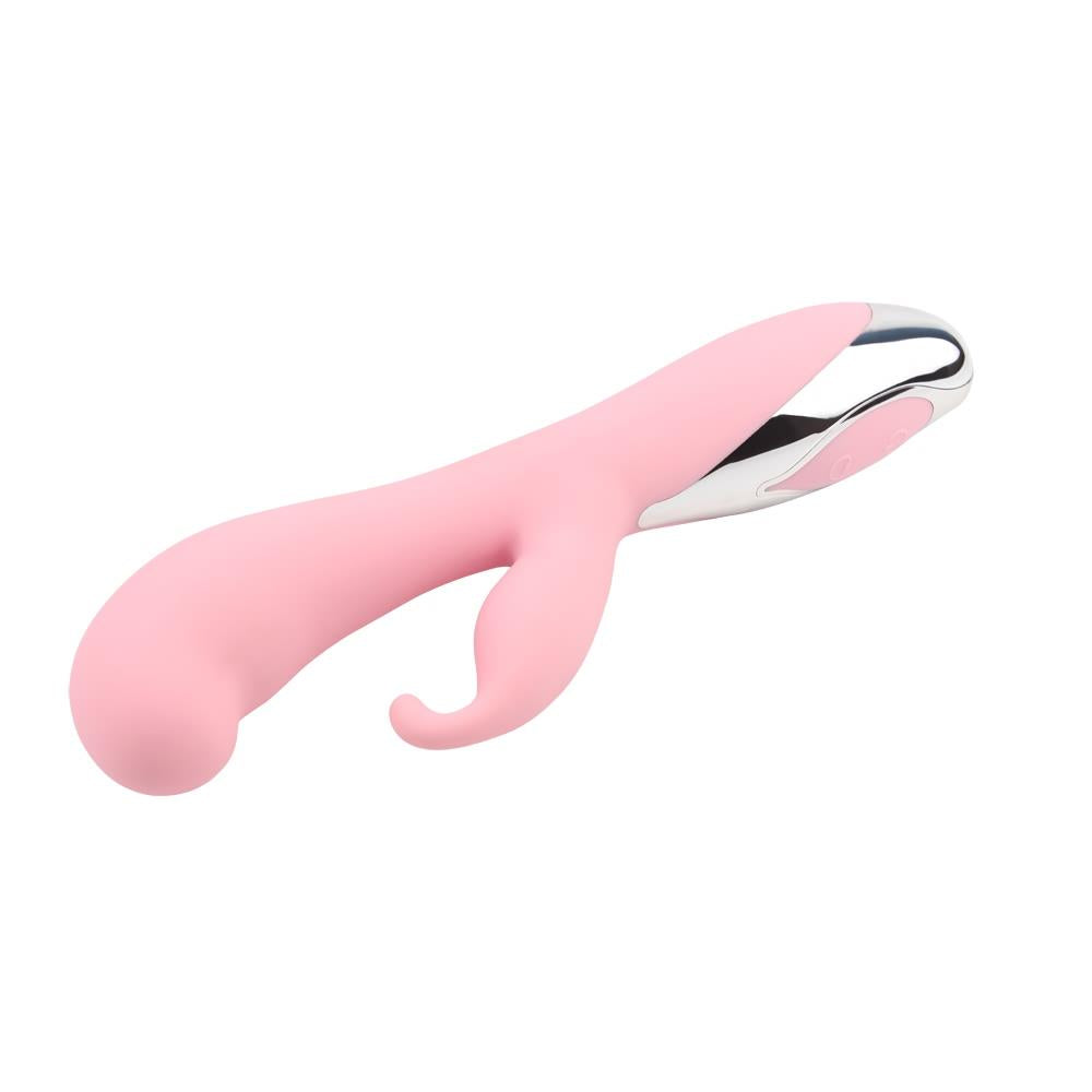 Vibrator iepuraș din silicon Aphrovibe Vertigo Bunny Dream 19 cm