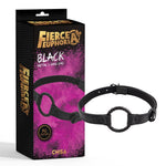 Căciulă metalică reglabilă Fierce Euphoria, neagră, cu inel O, 68 cm