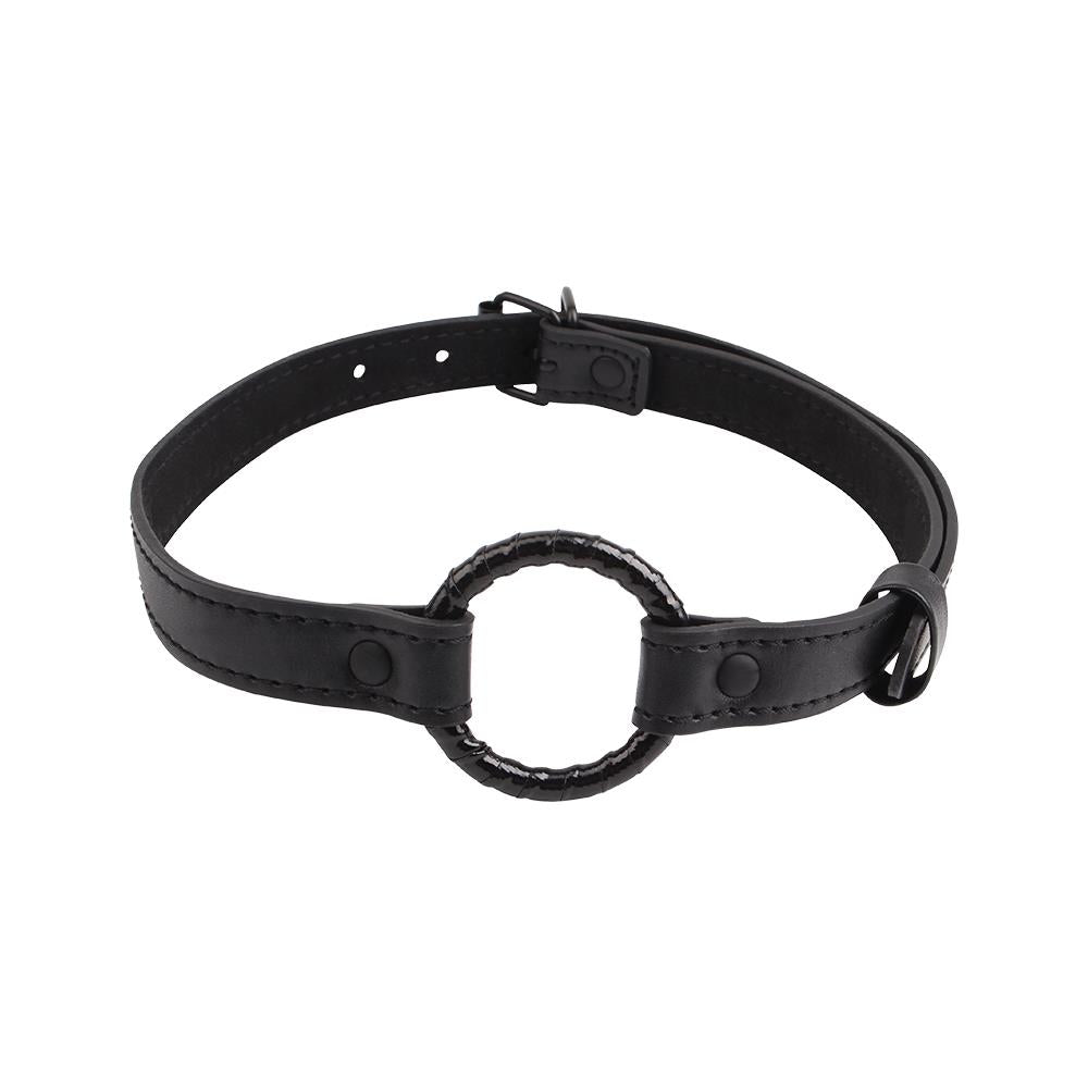 Căciulă metalică reglabilă Fierce Euphoria, neagră, cu inel O, 68 cm