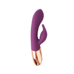 Vibrator Fierce Euphoria din silicon pentru punctul G, model iepuraș, violet, 20,5 cm