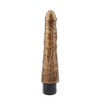 Vibrator realist Johnny Boner Gold, auriu, 23 cm