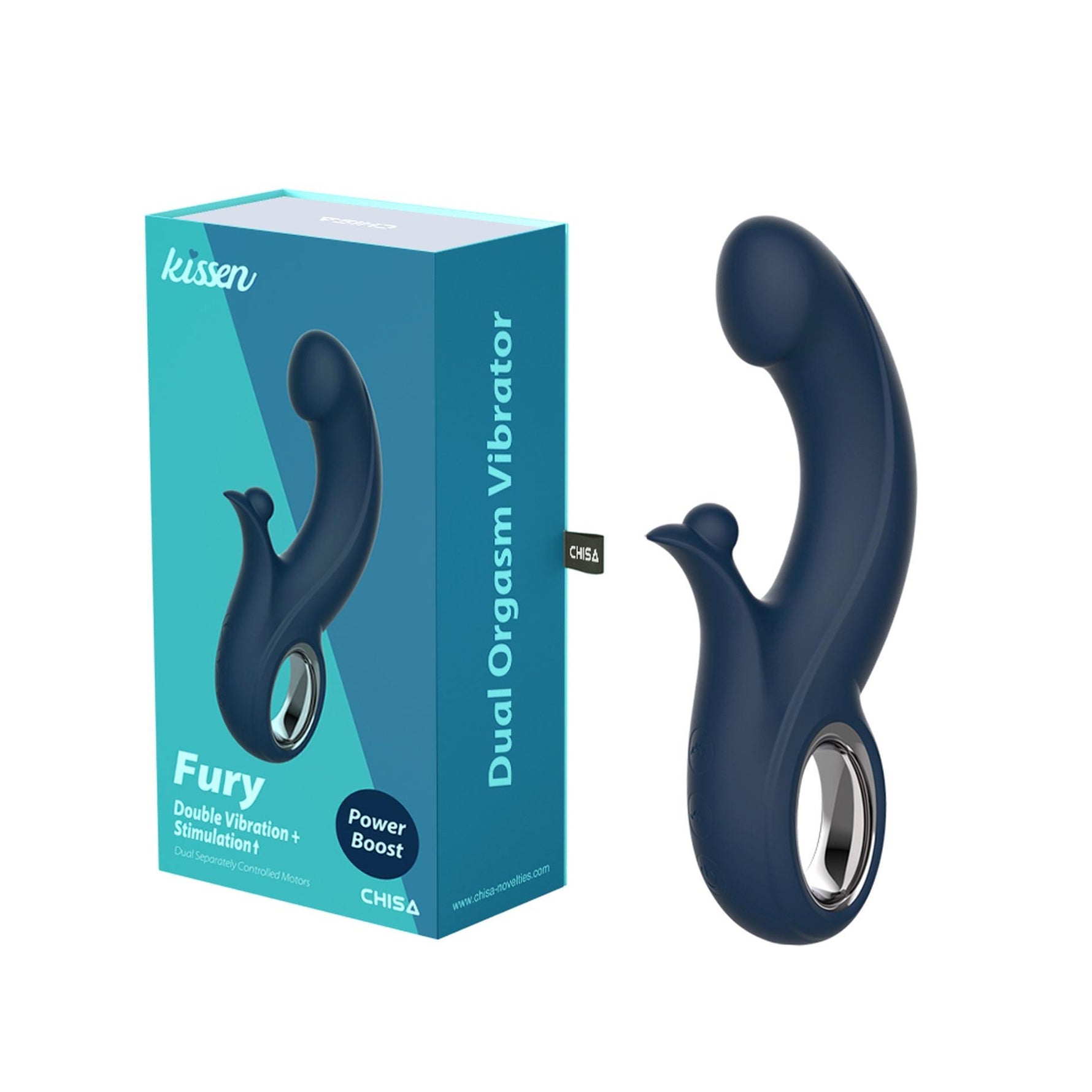 Stimulator Clitoridian Fury Kissen, Silicon, Impermeabil, 20 cm