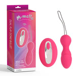 Ou vibrant cu telecomandă din silicon M mello 10 cm