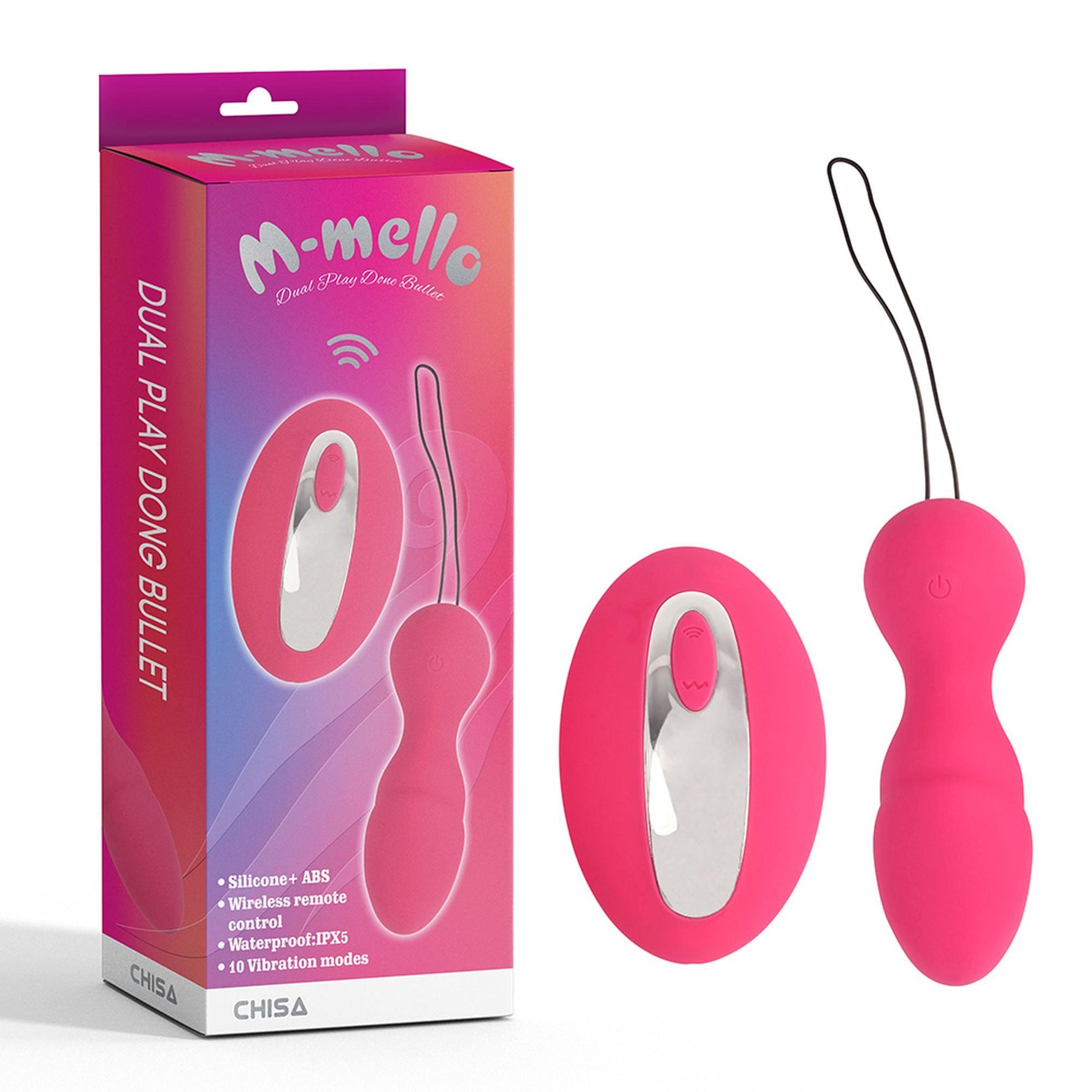 Ou vibrant cu telecomandă din silicon M mello 10 cm