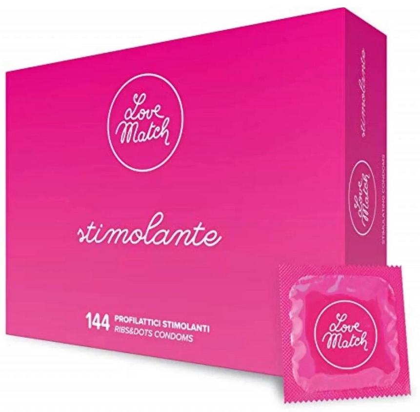 Prezervative Love Match cu efect de ameliorare, 144 bucăți