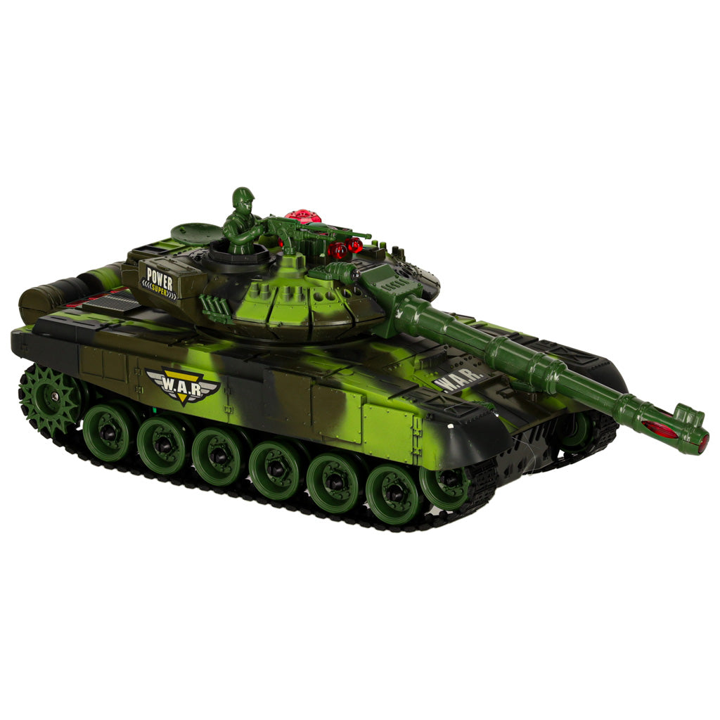 Tanc telecomandat RC War Tank 9993 2.4 GHz camuflaj forestier