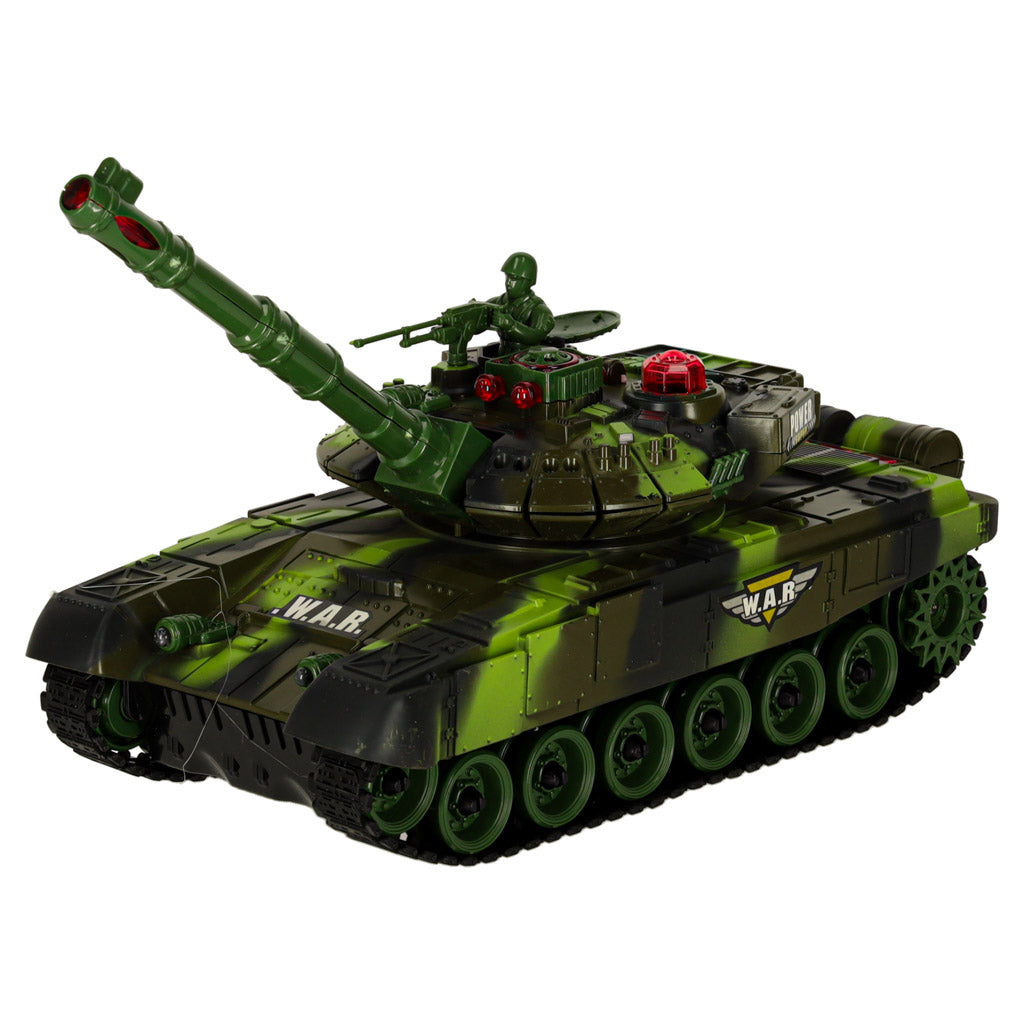 Tanc telecomandat RC War Tank 9993 2.4 GHz camuflaj forestier