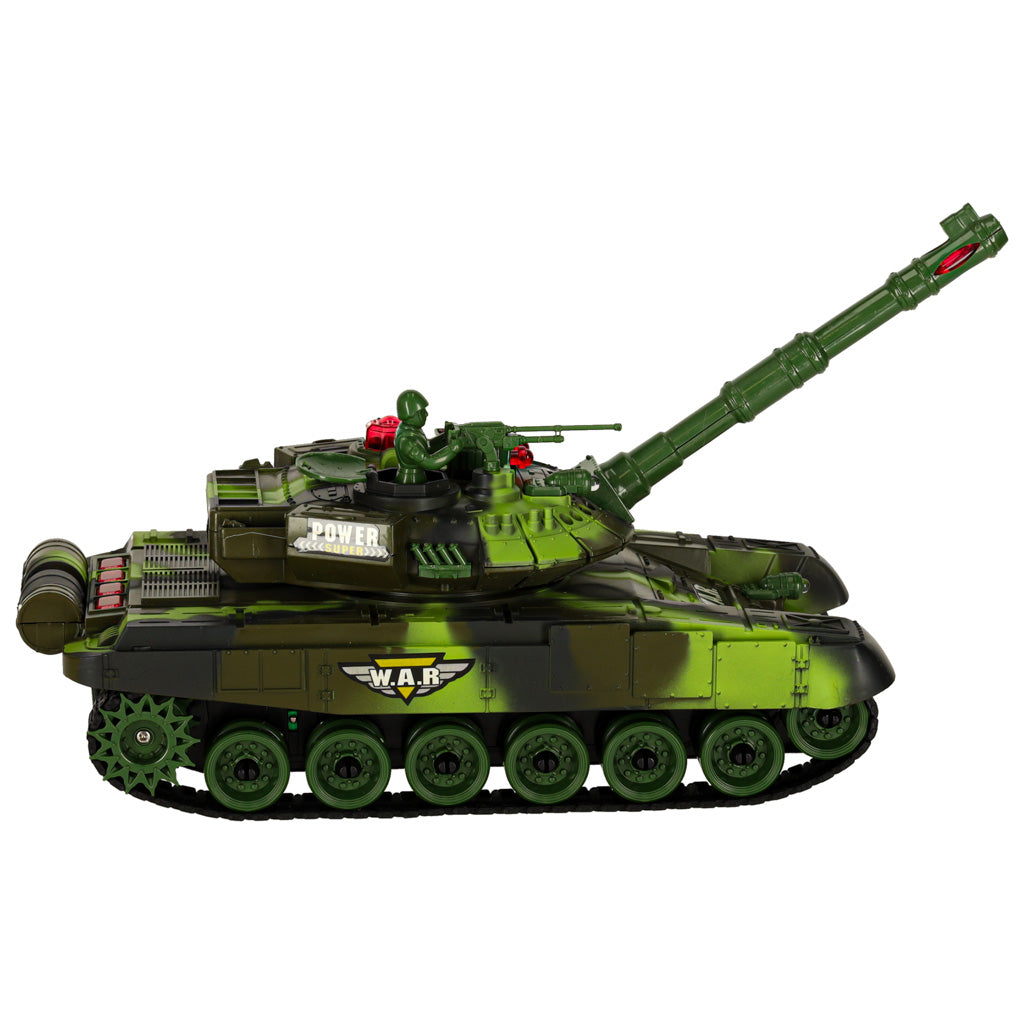 Tanc telecomandat RC War Tank 9993 2.4 GHz camuflaj forestier