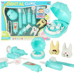 Set medical dentist hipopotam albastru