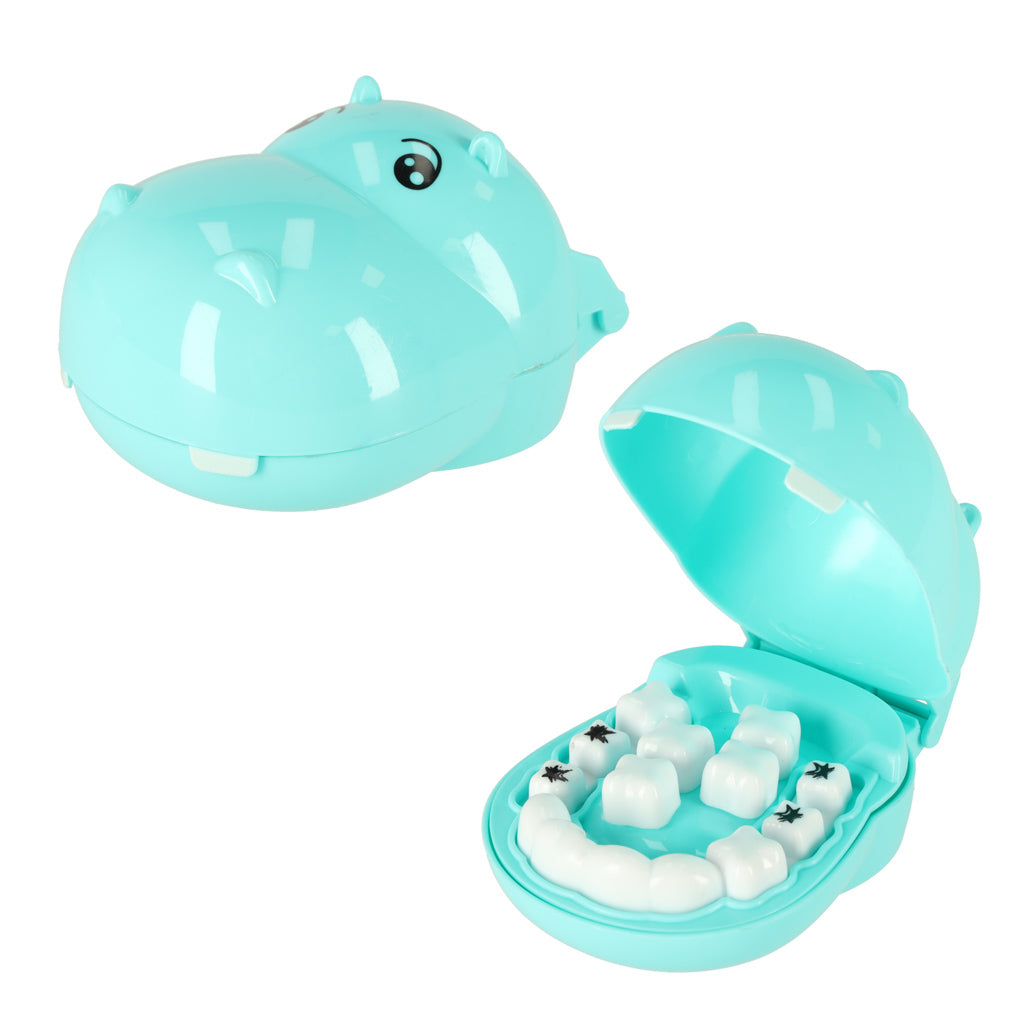 Set medical dentist hipopotam albastru