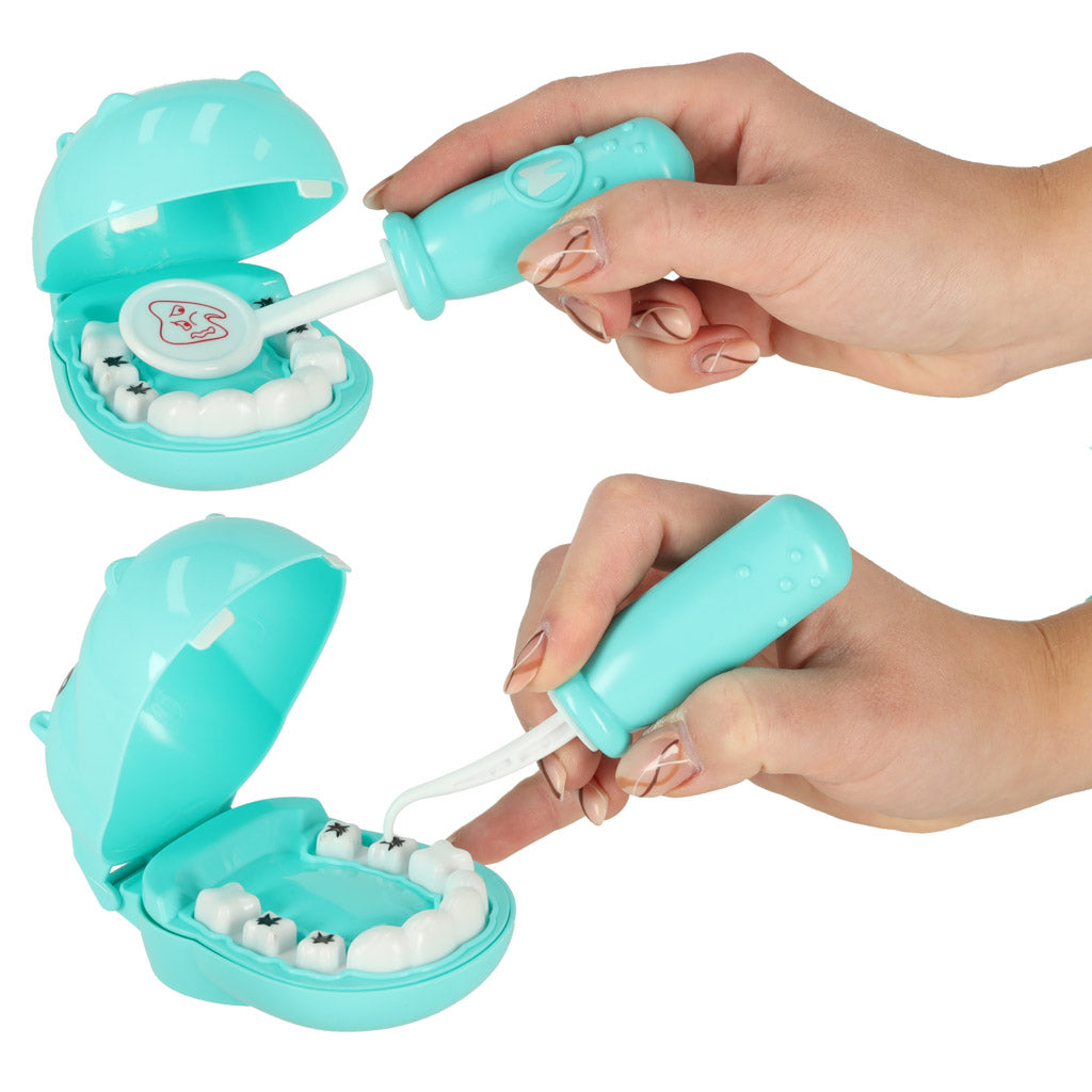 Set medical dentist hipopotam albastru
