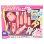 Set medical dentist hipopotam roz