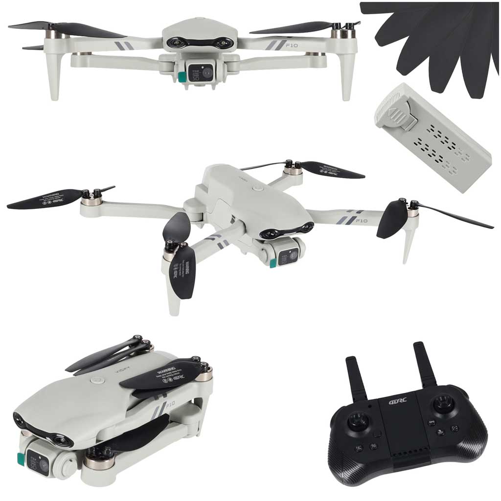 Dronă RC 4DRC F10 cu cameră GPS FPV 3.7V