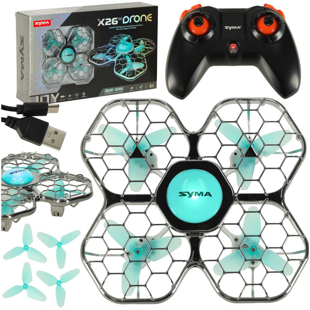 Dronă RC Syma X26PRO 2.4GHz Wi-Fi neagră