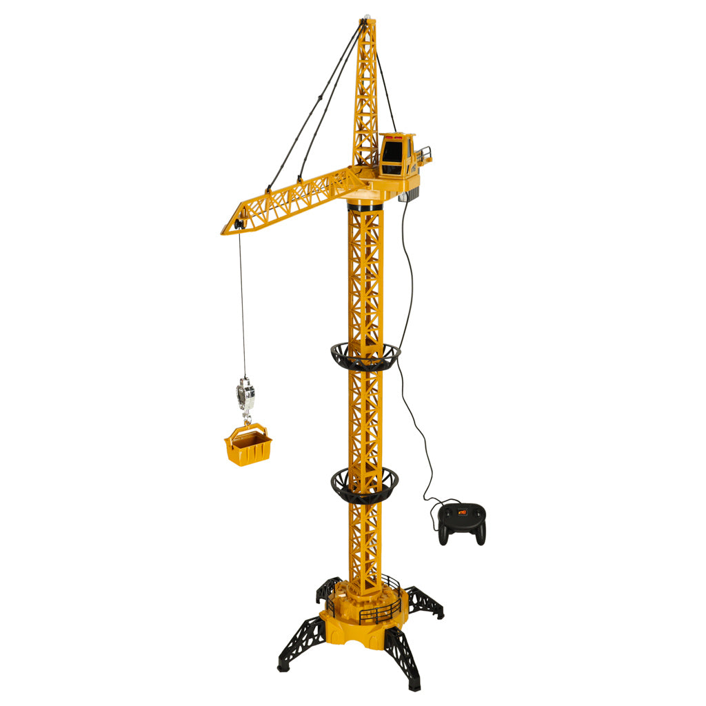 Macara de construcții RC controlată de la distanță cu cârlig 4CH 128 cm