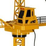 Macara de construcții RC controlată de la distanță cu cârlig 4CH 128 cm