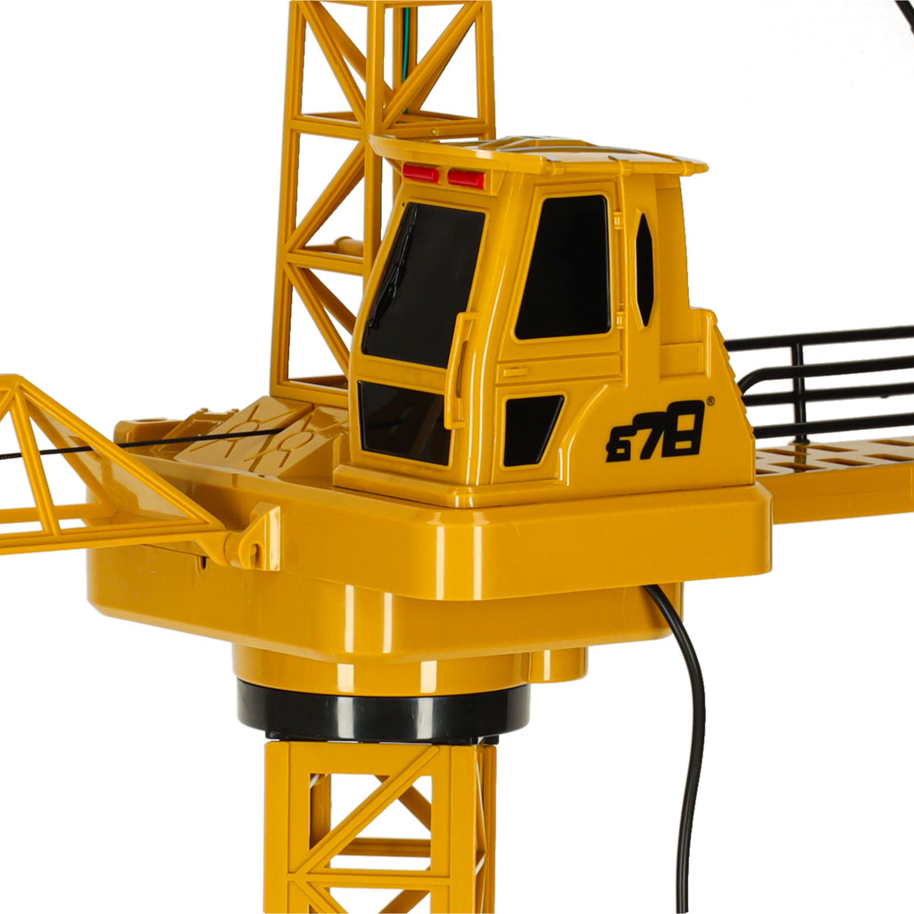 Macara de construcții RC controlată de la distanță cu cârlig 4CH 128 cm