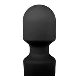 Vibrator EasyToys Mini Wand, Silicon Negru, USB, 20 cm, Impermeabil