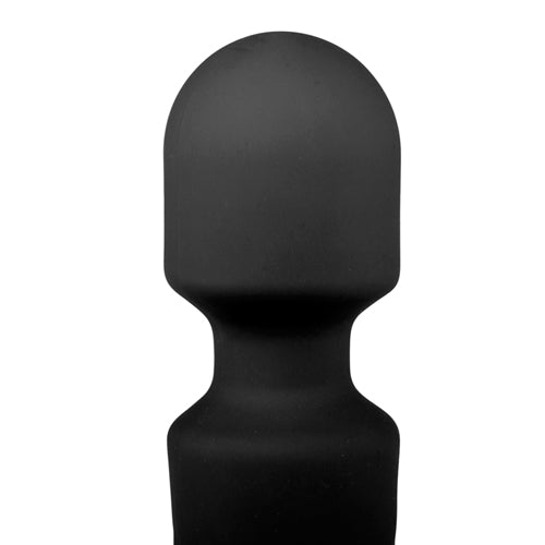 Vibrator EasyToys Mini Wand, Silicon Negru, USB, 20 cm, Impermeabil