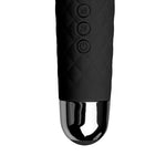 Vibrator EasyToys Mini Wand, Silicon Negru, USB, 20 cm, Impermeabil