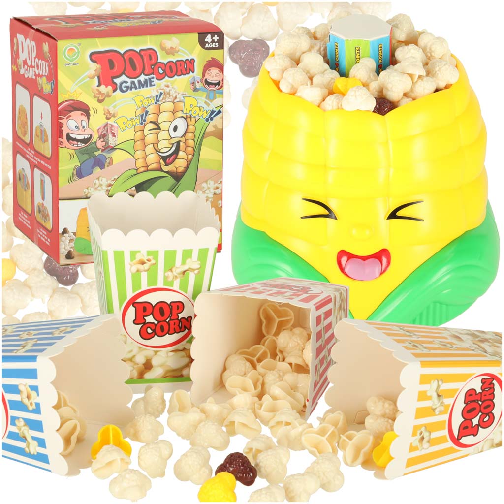 Joc de îndemânare Prinde cupele de popcorn pentru 4 jucători