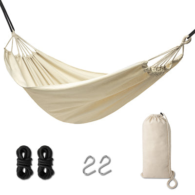 Hamac de grădină boho brazilian 200 cm ecru 120kg