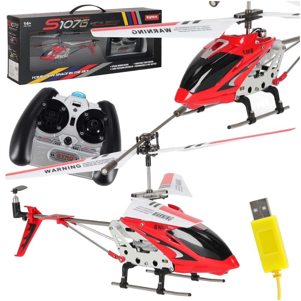 Elicopter cu telecomandă RC SYMA S107G roșu