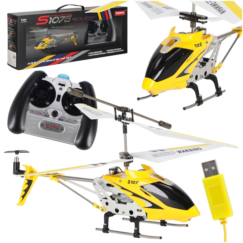 Elicopter cu telecomandă RC SYMA S107G galben